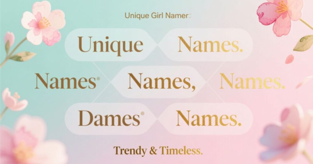 Modern Unique Girl Names With a Fresh and Stylish Vibe