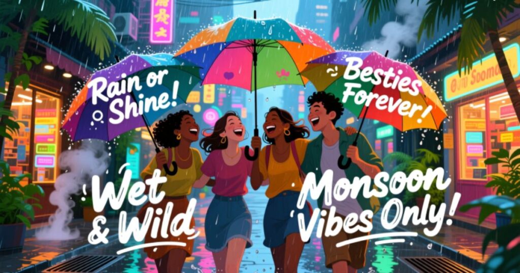 Monsoon Captions for Friends