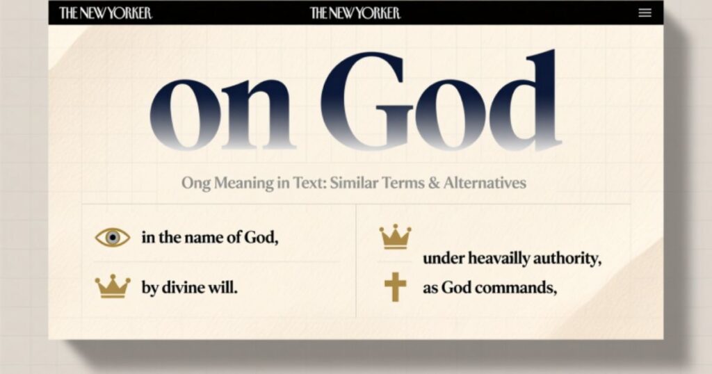 Ong Meaning in Text Similar Terms & Alternatives