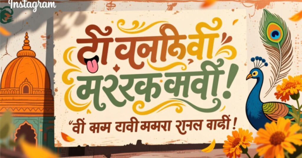 Playful Marathi Captions for Your Instagram Posts