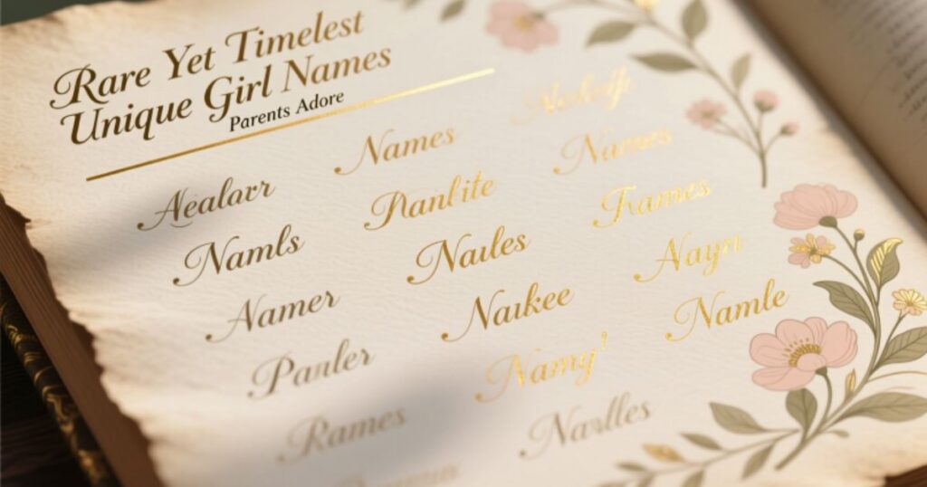 Rare Yet Timeless Unique Girl Names Parents Adore