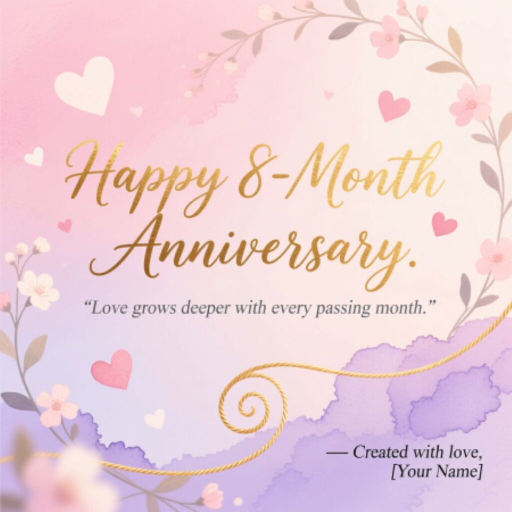 Relationship Happy 8 month anniversary quotes