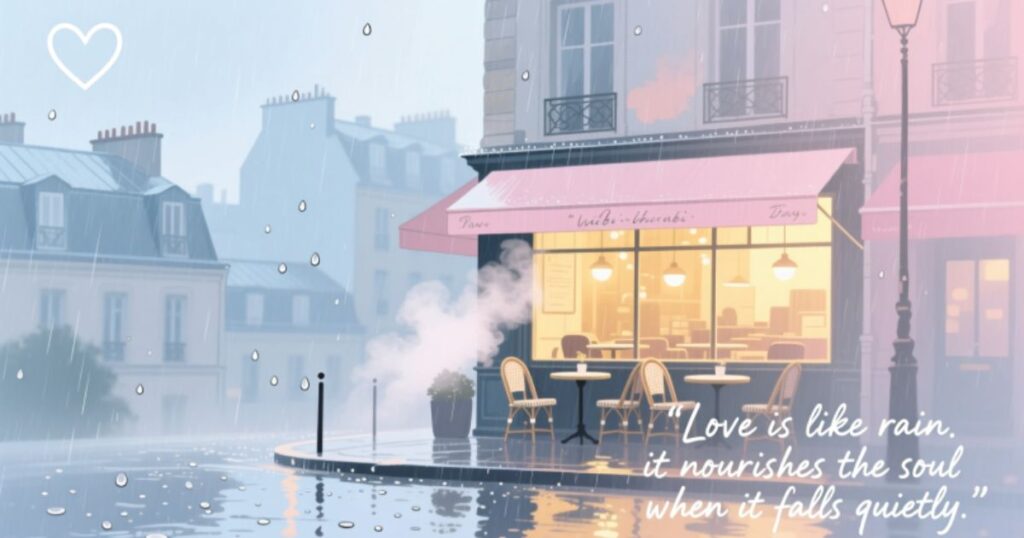 Romantic rainy day captions and quotes for Instagram
