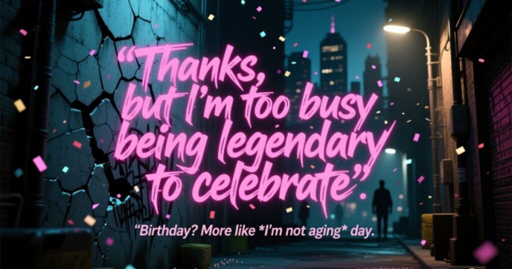 Savage & Sassy Replies to “Happy Birthday” Wishes