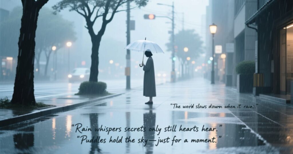 Short Rain Captions for Instagram