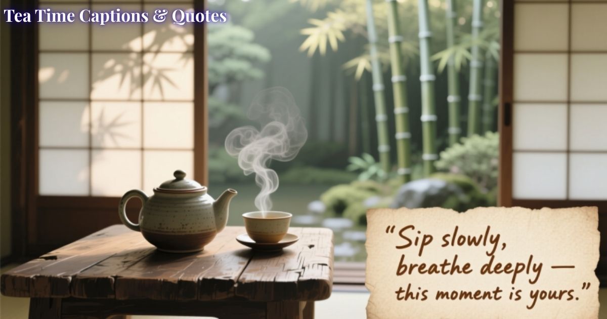 Tea Time Captions & Quotes