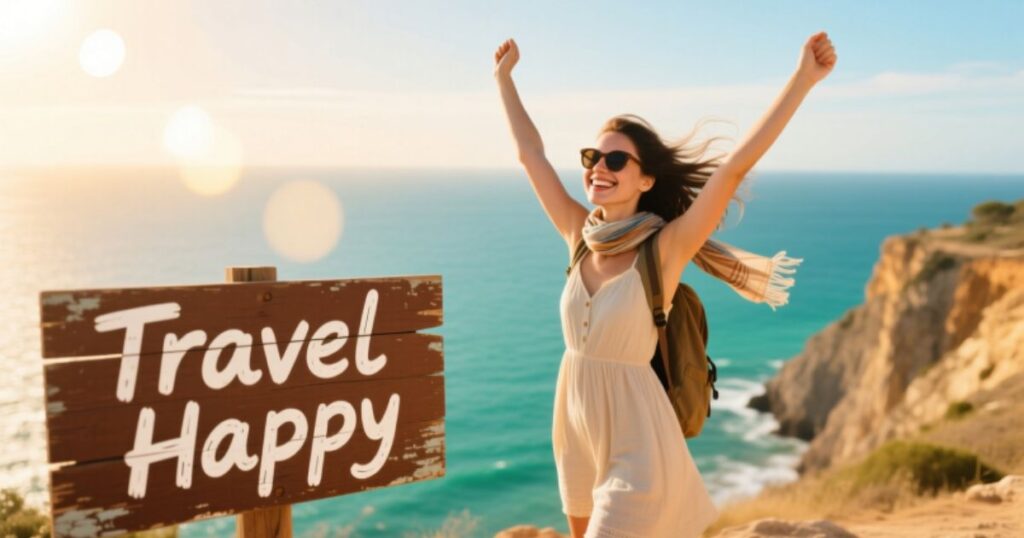 Travel Happy Captions