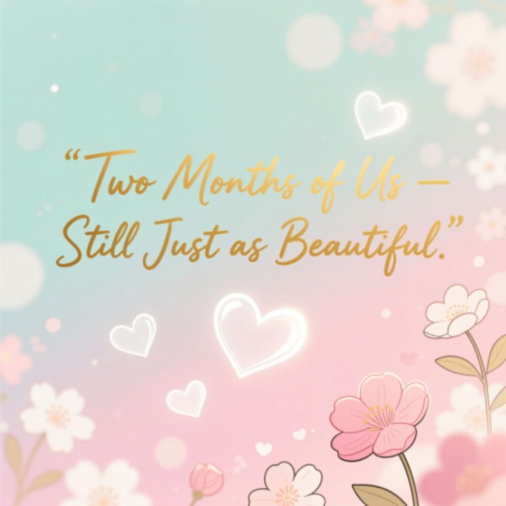 Two-Month Anniversary Captions