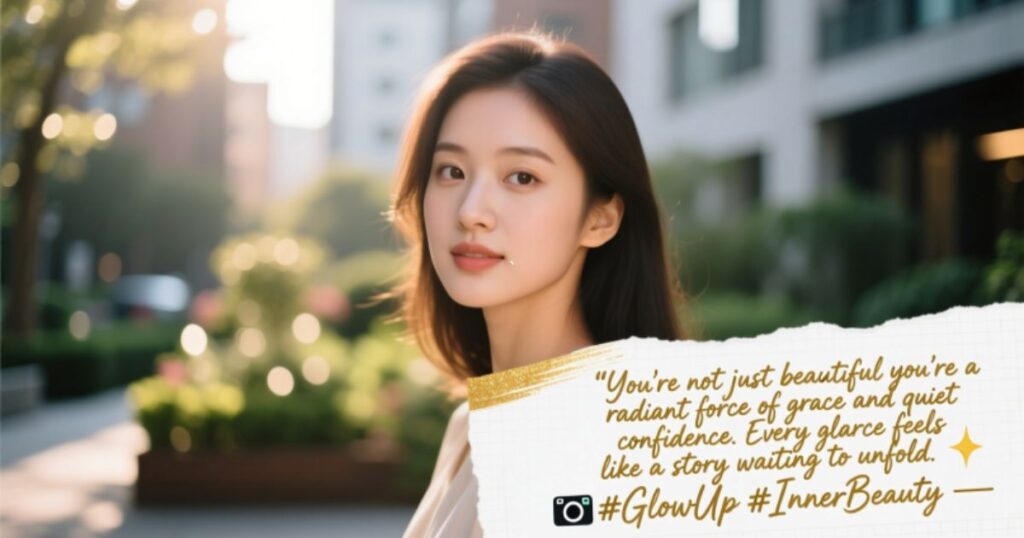 Unique comment on girl pic for Instagram in English