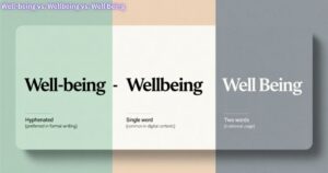 Well-being vs. Wellbeing vs. Well Being