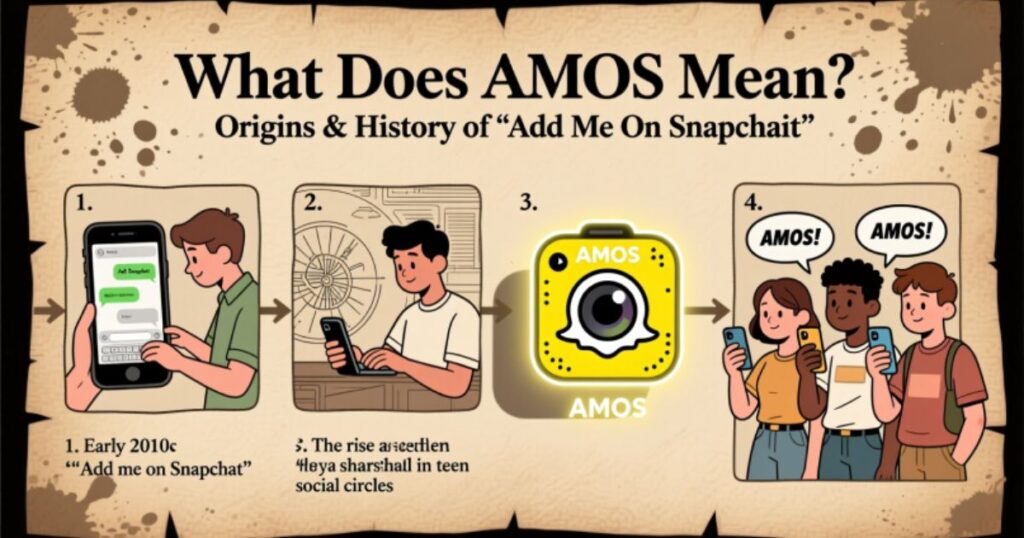 What Does AMOS Mean "Add Me On Snapchat" Origins & History
