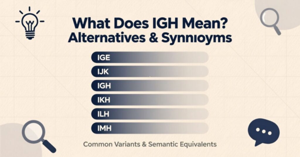 What Does IGH Mean Alternatives & Synonyms