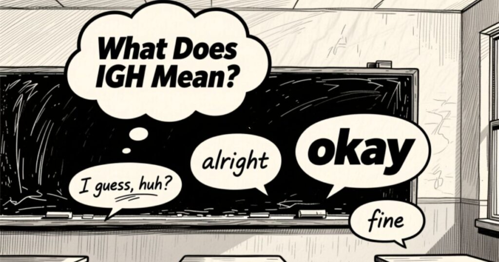 What Does IGH Mean Definitions & Meaning