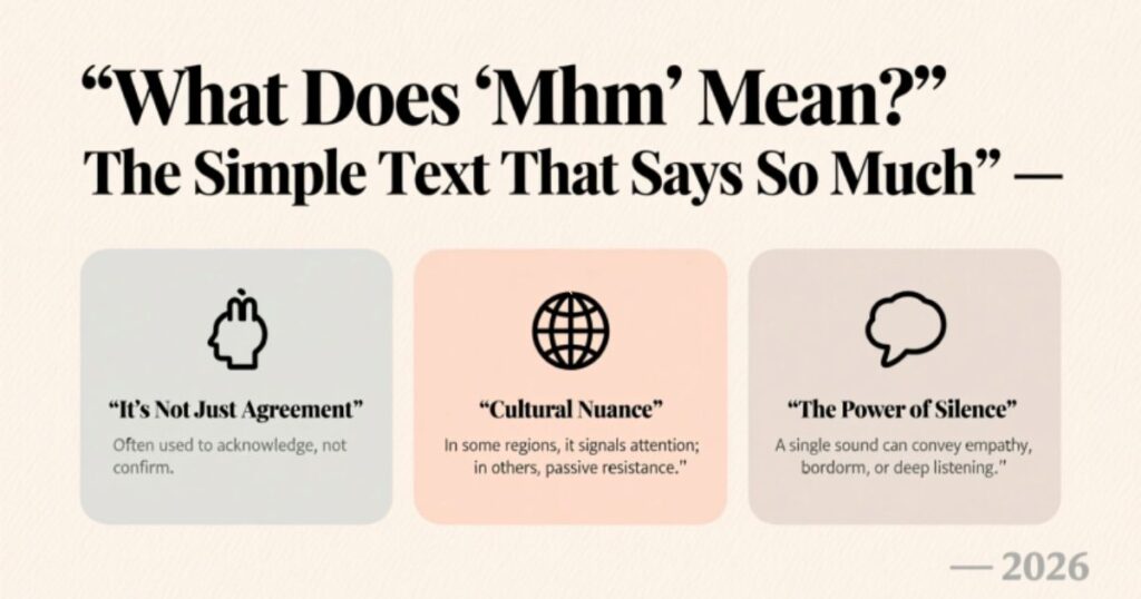 What Does “Mhm” Mean The Simple Text That Says So Much 2026
Common Misconceptions