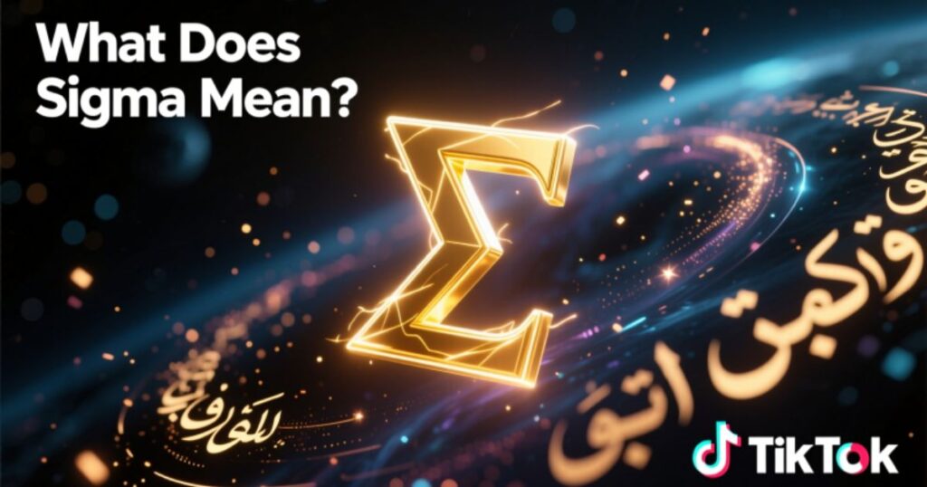 What does Sigma mean TikTok