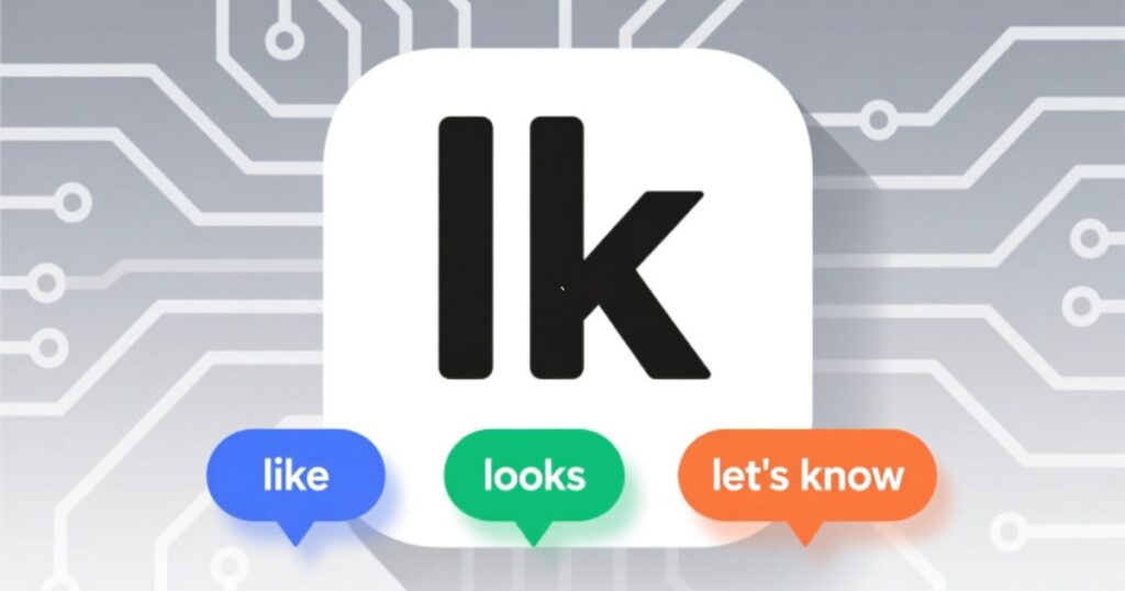 What does lk mean in text