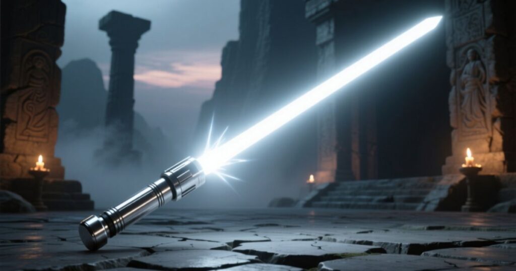White Lightsaber